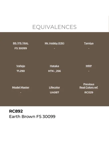 Real Colors: Earth Brown FS 30099 17 ml. - AK Interactive RC892