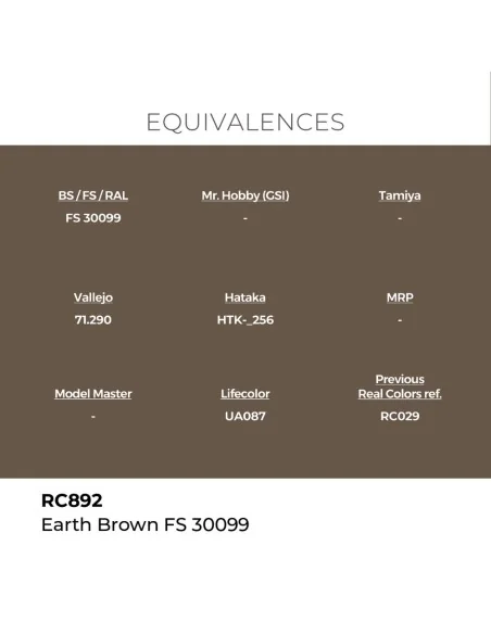Real Colors: Earth Brown FS 30099 17 ml. - AK Interactive RC892