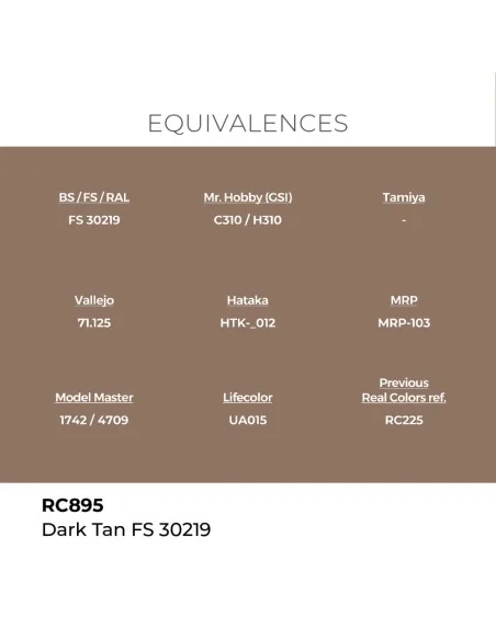 Real Colors: Dark Tan FS 30219 17 ml. - AK Interactive RC895
