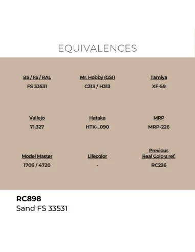Real Colors: Sand FS 33531 17 ml. - AK Interactive RC898