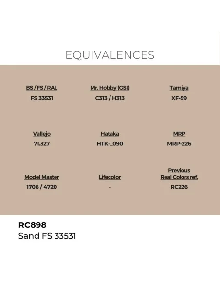 Real Colors: Sand FS 33531 17 ml. - AK Interactive RC898