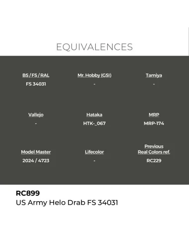 Real Colors: US Army Helo Drab FS 34031 17 ml. - AK Interactive RC899