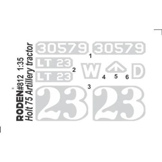 Holt 75 Artillery tractor - Roden 812