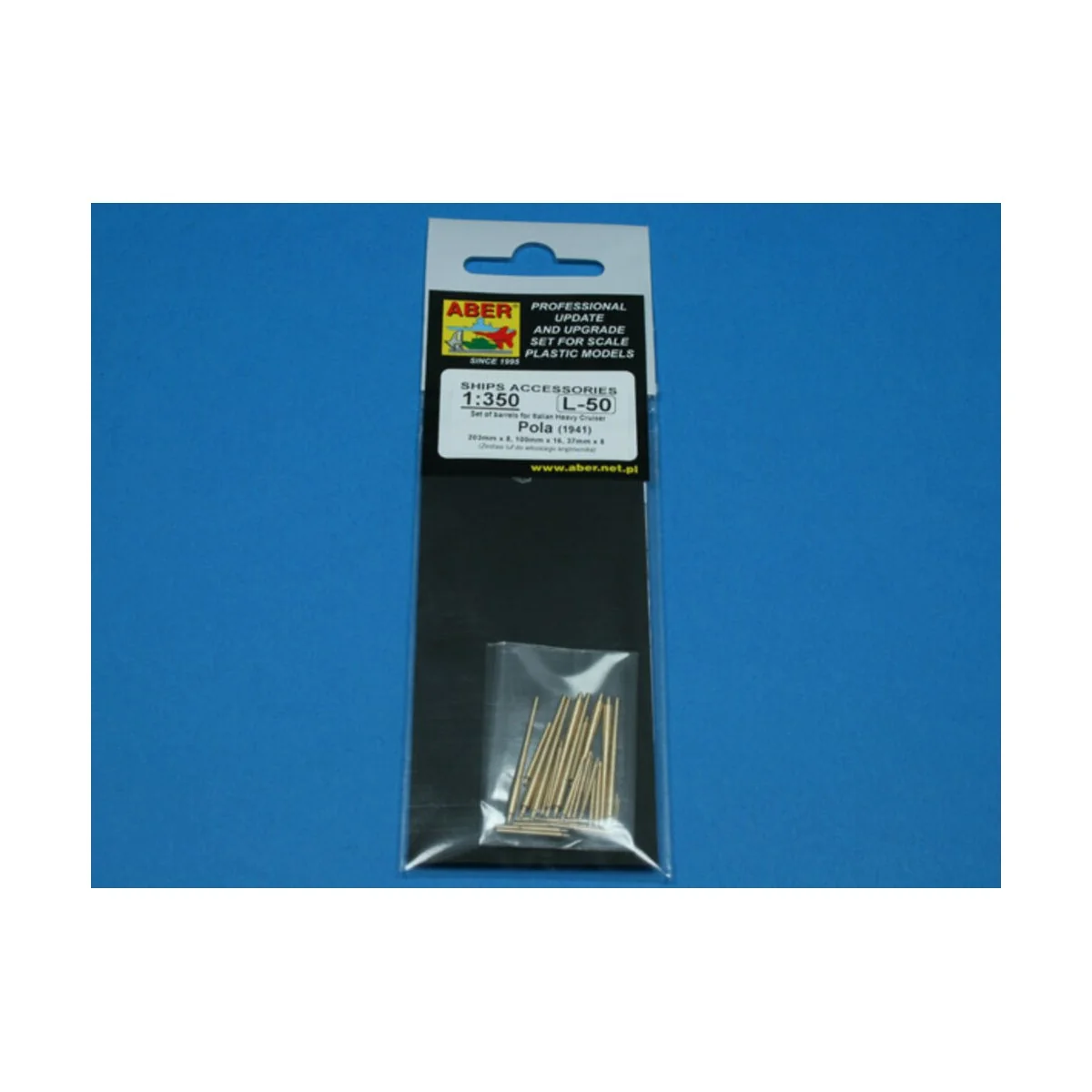 Barrels for Pola crusier, 1/350 - Aber Models RE-350 L50