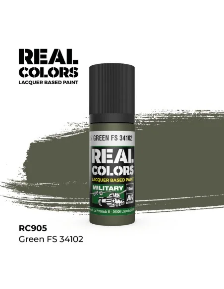 [NO_DESC] Real Colors: Green FS 34102 17 ml. - AK Interactive RC905