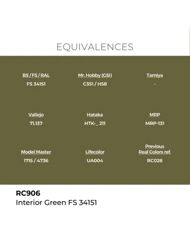 Real Colors: Interior Green FS 34151 17 ml. - AK Interactive RC906