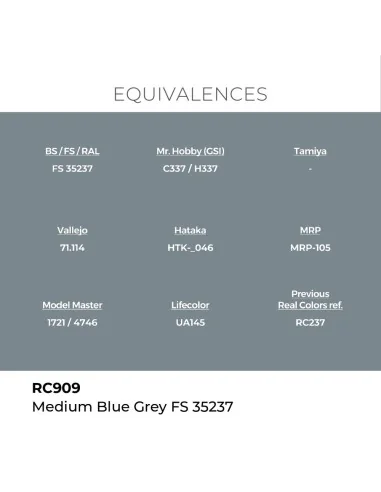 Real Colors: Medium Blue Grey FS 35237 17 ml. - AK Interactive RC909