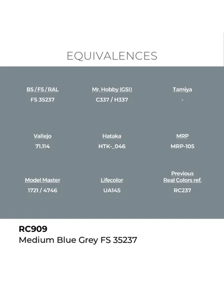Real Colors: Medium Blue Grey FS 35237 17 ml. - AK Interactive RC909
