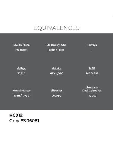 Real Colors: Grey FS 36081 17 ml. - AK Interactive RC912