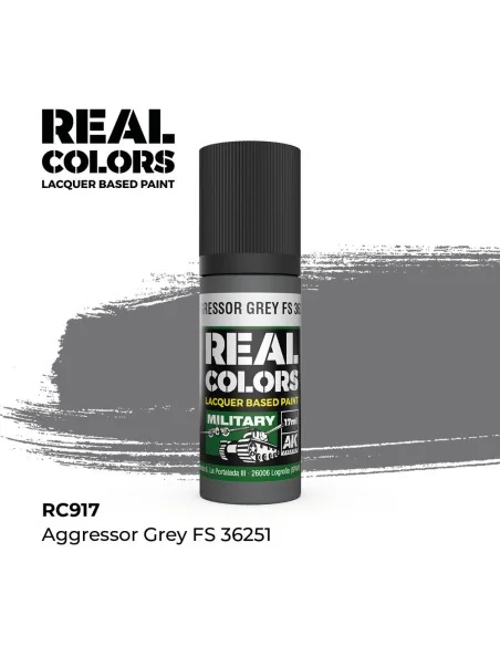 Real Colors: Aggressor Grey FS 36251 17 ml. - AK Interactive RC917