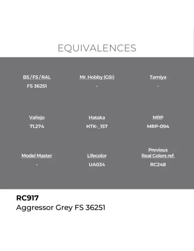 Real Colors: Aggressor Grey FS 36251 17 ml. - AK Interactive RC917