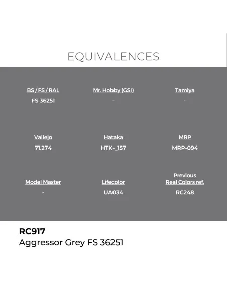 Real Colors: Aggressor Grey FS 36251 17 ml. - AK Interactive RC917