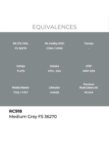 Real Colors: Medium Grey FS 36270 17 ml. - AK Interactive RC918