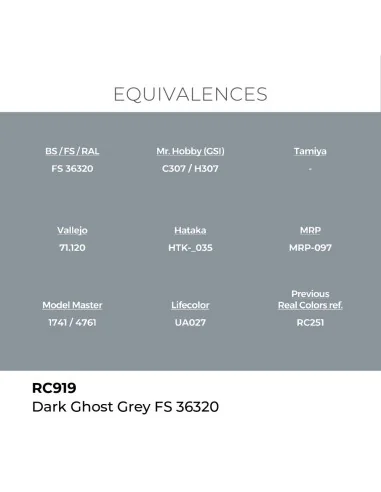 Real Colors: Dark Ghost Grey FS 36320 17 ml. - AK Interactive RC919