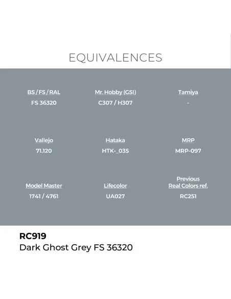 Real Colors: Dark Ghost Grey FS 36320 17 ml. - AK Interactive RC919