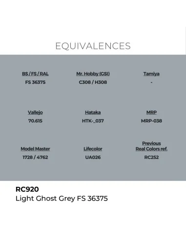 Real Colors: Light Ghost Grey FS 36375 17 ml. - AK Interactive RC920
