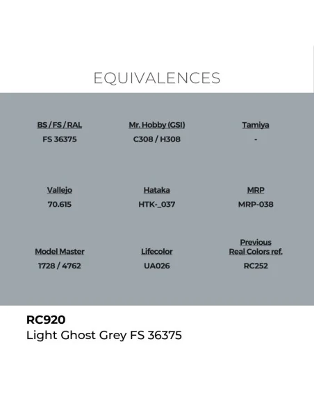 Real Colors: Light Ghost Grey FS 36375 17 ml. - AK Interactive RC920