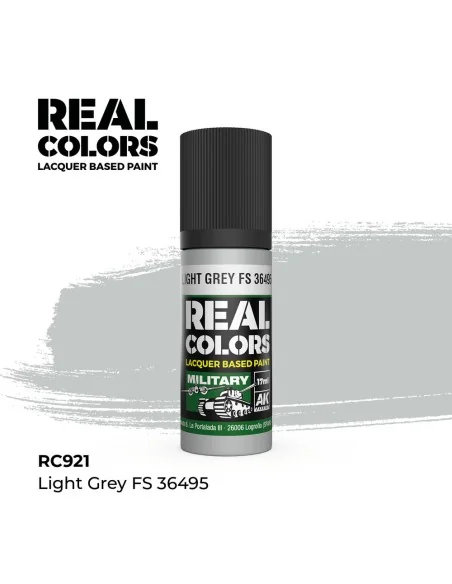 Real Colors: Light Grey FS 36495 17 ml. - AK Interactive RC921