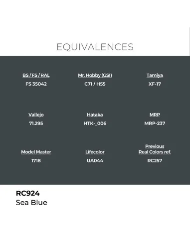 [NO_DESC] Real Colors: Sea Blue 17 ml. - AK Interactive RC924