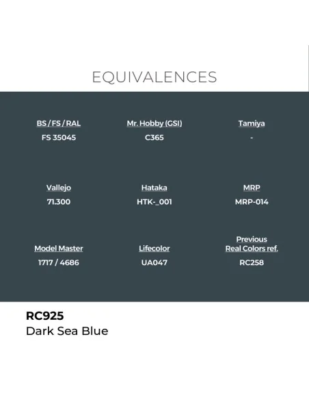 [NO_DESC] Real Colors: Dark Sea Blue 17 ml. - AK Interactive RC925