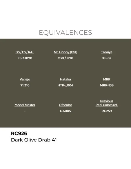 Real Colors: Dark Olive Drab 41 17 ml. - AK Interactive RC926