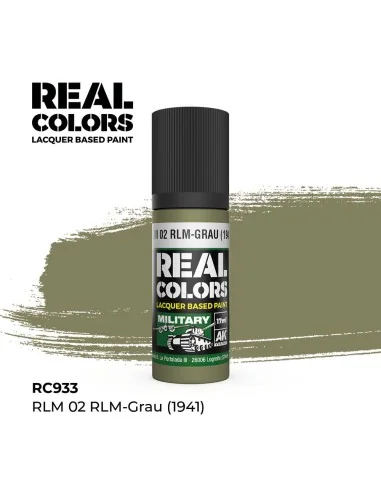 Real Colors: RLM 02 RLM-GRAU (1941) 17 ml. - AK Interactive RC933