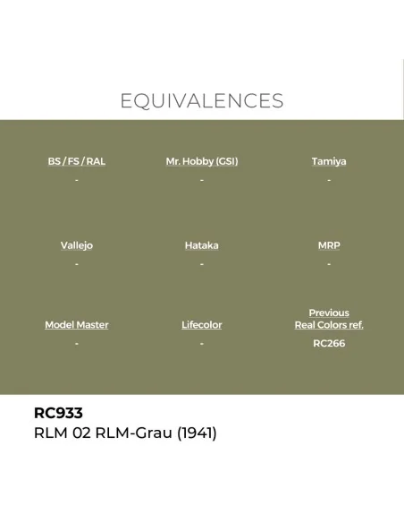 Real Colors: RLM 02 RLM-GRAU (1941) 17 ml. - AK Interactive RC933