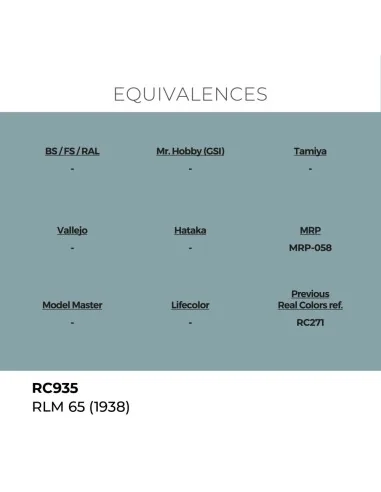 [NO_DESC] Real Colors: RLM 65 (1938) 17 ml. - AK Interactive RC935