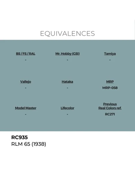 Real Colors: RLM 65 (1938) 17 ml. - AK Interactive RC935