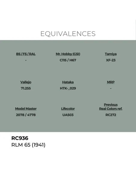 Real Colors: RLM 65 (1941) 17 ml. - AK Interactive RC936