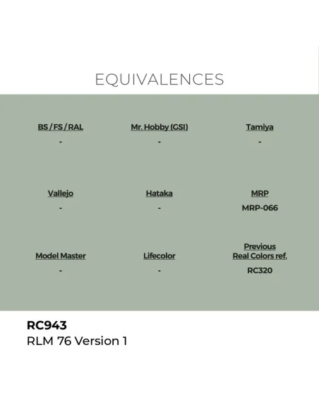 Real Colors: RLM 76 Version 1 17 ml. - AK Interactive RC943