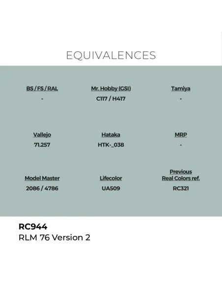 Real Colors: RLM 76 Version 2 17 ml. - AK Interactive RC944