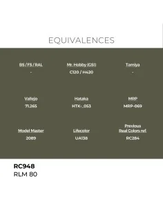 Real Colors: RLM 80 17 ml. - AK Interactive RC948 2