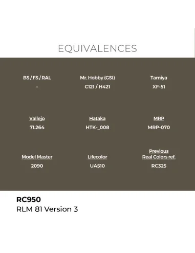 Real Colors: RLM 81 Version 3 17 ml. - AK Interactive RC950