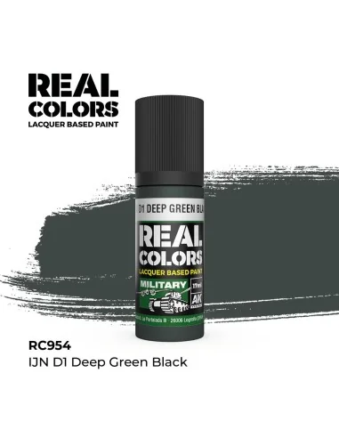 Real Colors: IJN D1 Deep Green Black 17 ml. - AK Interactive RC954