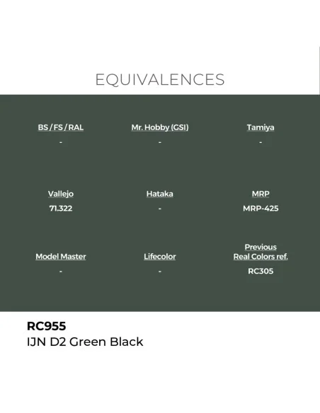 Real Colors: IJN D2 Green Black 17 ml. - AK Interactive RC955