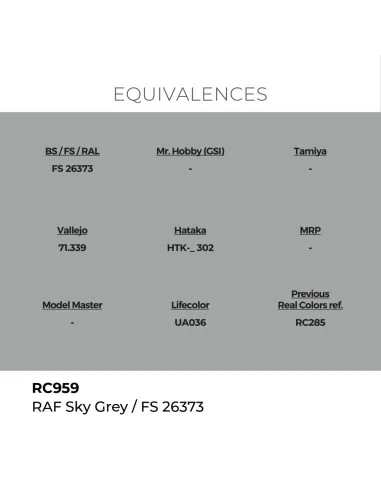 [NO_DESC] Real Colors: RAF Sky Grey 17 ml. - AK Interactive RC959