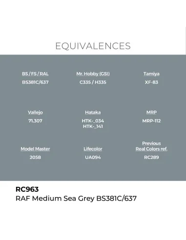 [NO_DESC] Real Colors: RAF Medium Sea Grey BS381C/637 17 ml. - AK I...