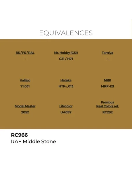 Real Colors: RAF Middle Stone 17 ml. - AK Interactive RC966