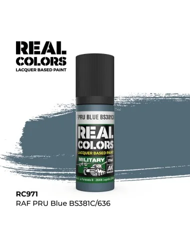 Real Colors: RAF PRU Blue BS381C/636 17 ml. - AK Interactive RC971