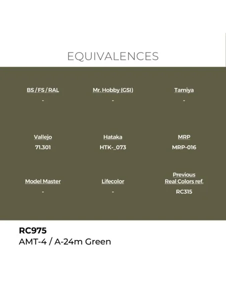 Real Colors: AMT-4 / A-24M Green 17 ml. - AK Interactive RC975
