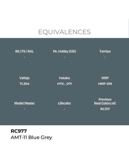 Real Colors: AMT-11 Blue Grey 17 ml. - AK Interactive RC977