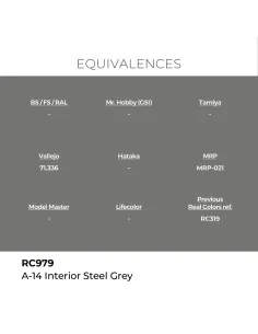 Real Colors: A-14 Interior Steel Grey 17 ml. - AK Interactive RC979 2