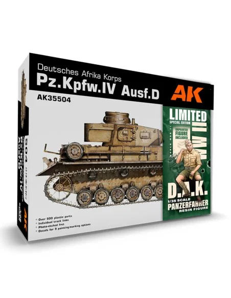 [NO_DESC] PZ.KPFW.IV AUSF.D AFRIKA KORPS+DAK PANZERFAHRER, 1/35 - A...