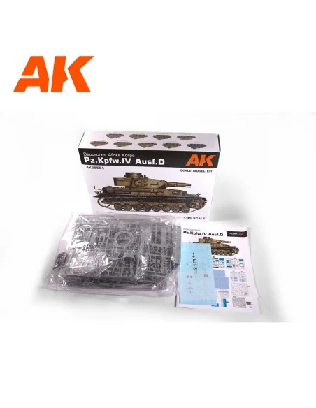 PZ.KPFW.IV AUSF.D AFRIKA KORPS +5 FIGURES GERMAN TANK CREW AFRIKA K...