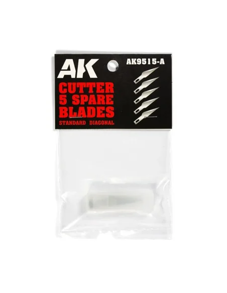 STANDARD DIAGONAL (5 SPARE BLADES) Replacement - AK Interactive AK9...