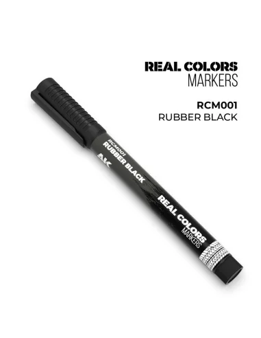 Real Colors Markers: RUBBER BLACK - AK Interactive RCM001