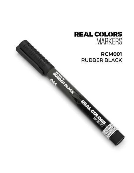 Real Colors Markers: RUBBER BLACK - AK Interactive RCM001