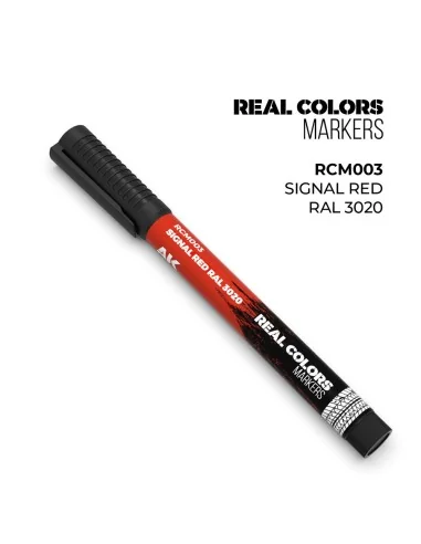 Real Colors Markers: SIGNAL RED RAL 3020 - AK Interactive RCM003