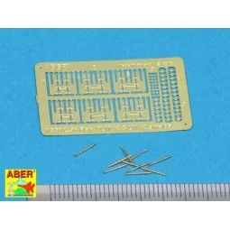 3, 7cm barrels for Flak 42, 1/350 - Aber Models RE-350 L56